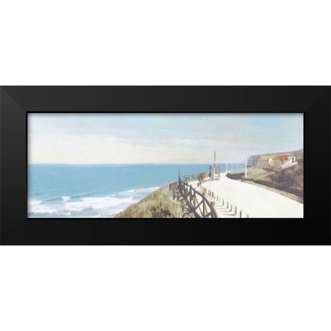 Clifftop  Cottage Black Modern Wood Framed Art Print by Bay, Noah