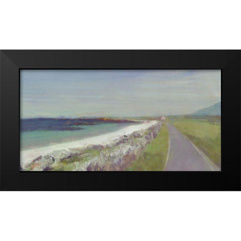 Scottish  Road Black Modern Wood Framed Art Print by Bay, Noah