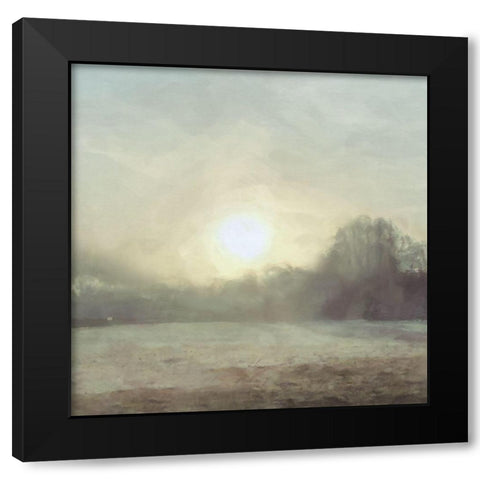 Sun  through Mist Black Modern Wood Framed Art Print by Bay, Noah