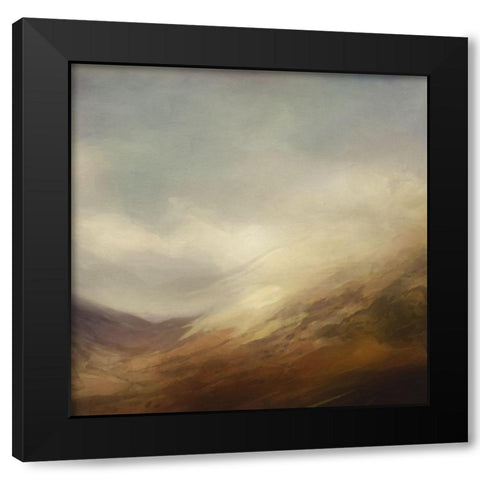 Sun  on Fields Black Modern Wood Framed Art Print by Bay, Noah