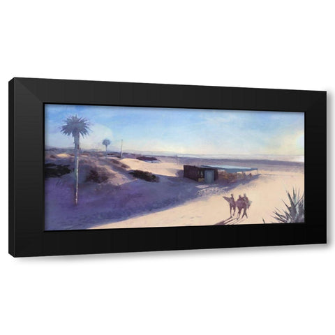Three  Surfers Black Modern Wood Framed Art Print with Double Matting by Bay, Noah