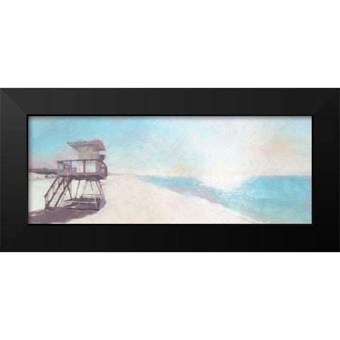 Solitary  Hut Black Modern Wood Framed Art Print by Bay, Noah