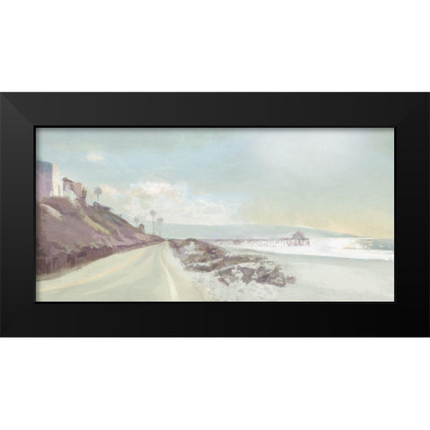 Towards  the Pier Black Modern Wood Framed Art Print by Bay, Noah