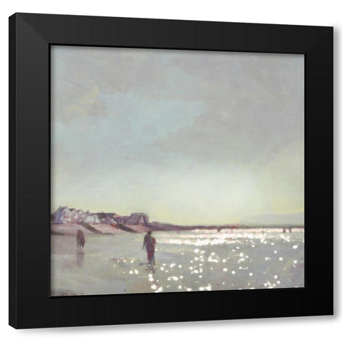 Evening  Haze Black Modern Wood Framed Art Print with Double Matting by Bay, Noah