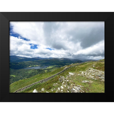 Mountain  View Black Modern Wood Framed Art Print by Bay, Noah