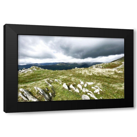 Mountain  Majesty Black Modern Wood Framed Art Print with Double Matting by Bay, Noah