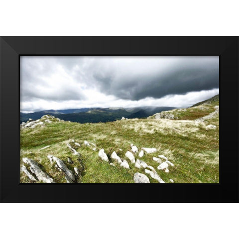 Mountain  Majesty Black Modern Wood Framed Art Print by Bay, Noah