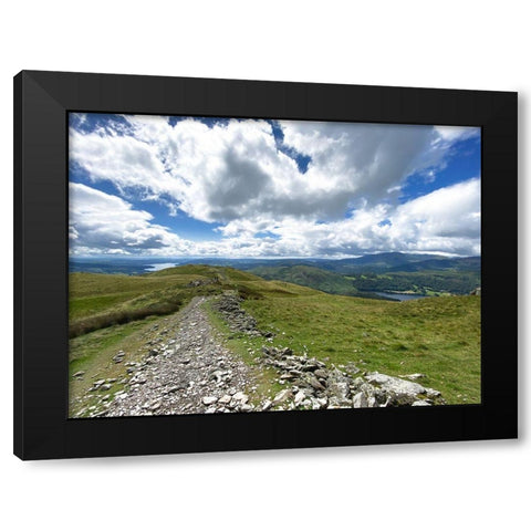 Rocky  Road Black Modern Wood Framed Art Print with Double Matting by Bay, Noah