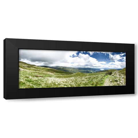 In  the Clouds Black Modern Wood Framed Art Print by Bay, Noah