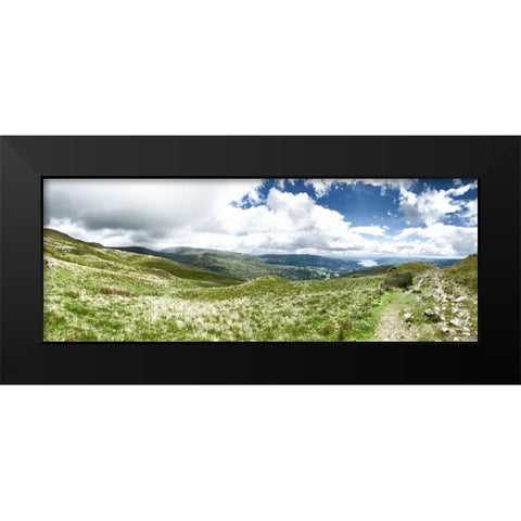 In  the Clouds Black Modern Wood Framed Art Print by Bay, Noah