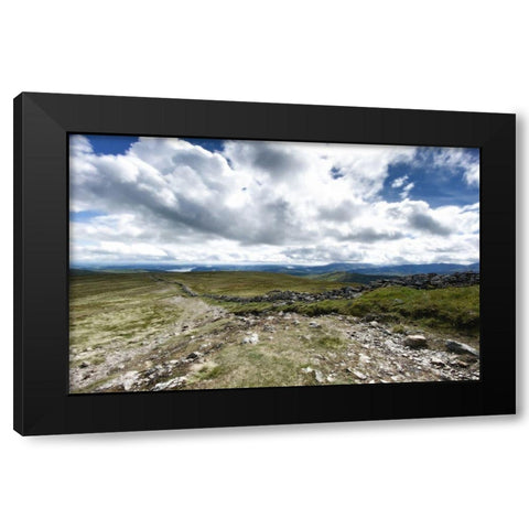 Looking  Out Black Modern Wood Framed Art Print with Double Matting by Bay, Noah