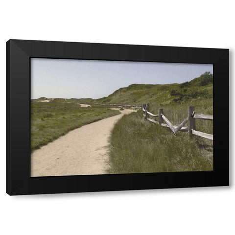 High  Road I Black Modern Wood Framed Art Print with Double Matting by Grafitee Studios