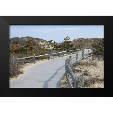 High  Road III Black Modern Wood Framed Art Print by Grafitee Studios