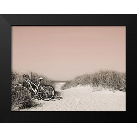 Ride  Paused Black Modern Wood Framed Art Print by Grafitee Studios
