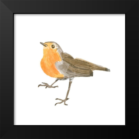 Songbird  II Black Modern Wood Framed Art Print by Bannarot