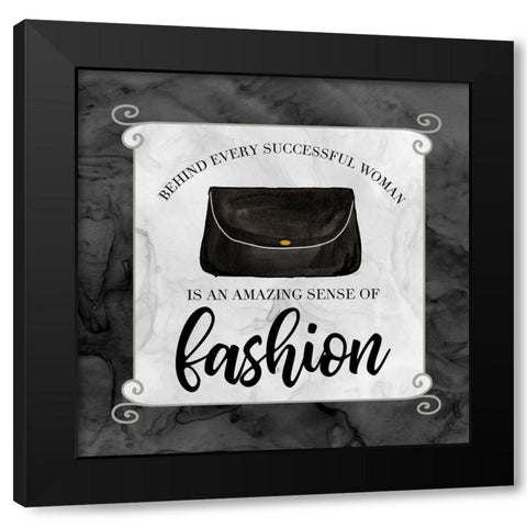 Fashion Humor IX-Sense of Fashion Black Modern Wood Framed Art Print with Double Matting by Reed, Tara