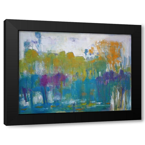 Forest Frost Black Modern Wood Framed Art Print with Double Matting by Fine, Alexi