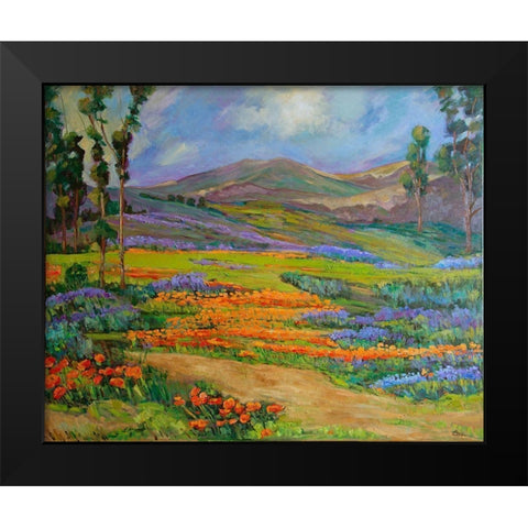 California Dreaming Black Modern Wood Framed Art Print by Fine, Alexi