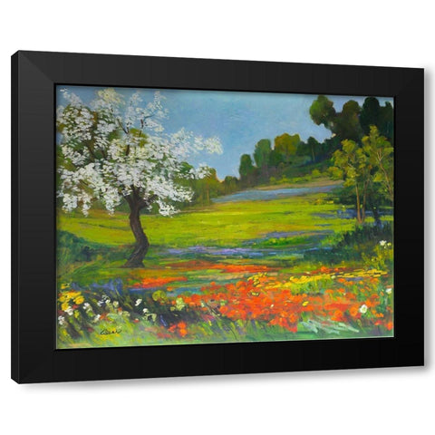 Blessings of Nature Black Modern Wood Framed Art Print by Fine, Alexi