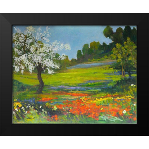 Blessings of Nature Black Modern Wood Framed Art Print by Fine, Alexi