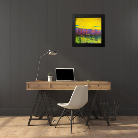 Dream Forest Black Modern Wood Framed Art Print by Fine, Alexi