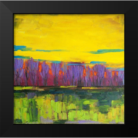 Dream Forest Black Modern Wood Framed Art Print by Fine, Alexi