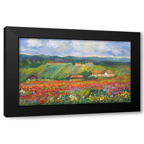 Spring Glory Black Modern Wood Framed Art Print with Double Matting by Fine, Alexi
