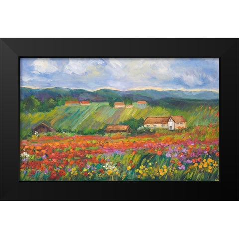 Spring Glory Black Modern Wood Framed Art Print by Fine, Alexi