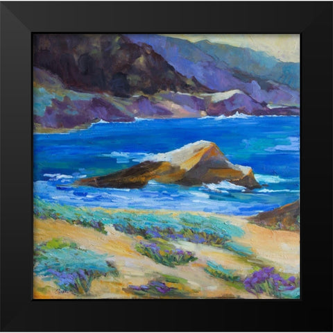 Carmel Cove Black Modern Wood Framed Art Print by Fine, Alexi