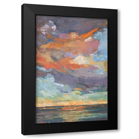 Coastal Reflection Black Modern Wood Framed Art Print with Double Matting by Fine, Alexi