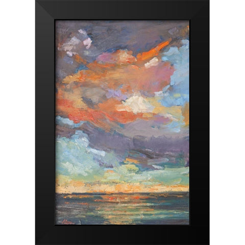 Coastal Reflection Black Modern Wood Framed Art Print by Fine, Alexi