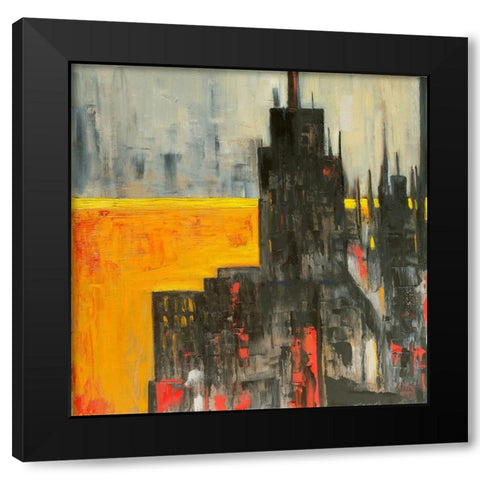 The City that Never Sleeps I Black Modern Wood Framed Art Print with Double Matting by Fine, Alexi