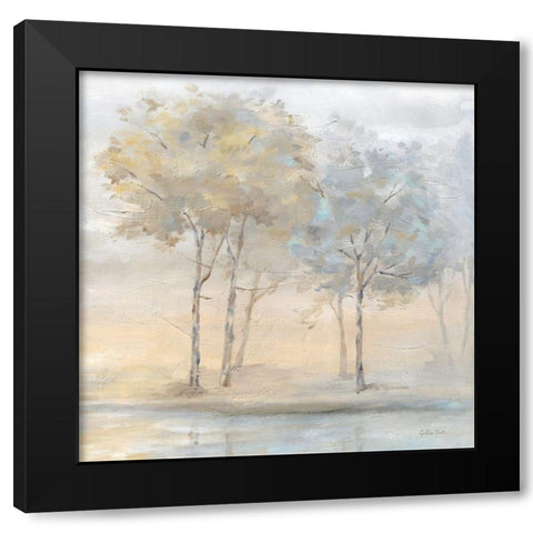 Serene Scene Trees II Black Modern Wood Framed Art Print by Coulter, Cynthia