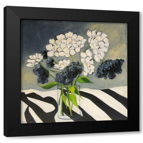 Noirs et Blancs Black Modern Wood Framed Art Print with Double Matting by Fine, Alexi