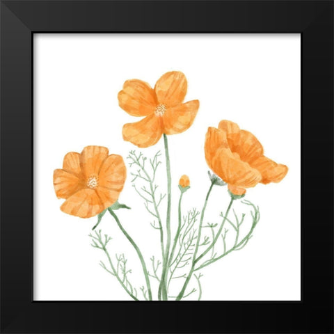 Wildflower  Group III Black Modern Wood Framed Art Print by Bannarot