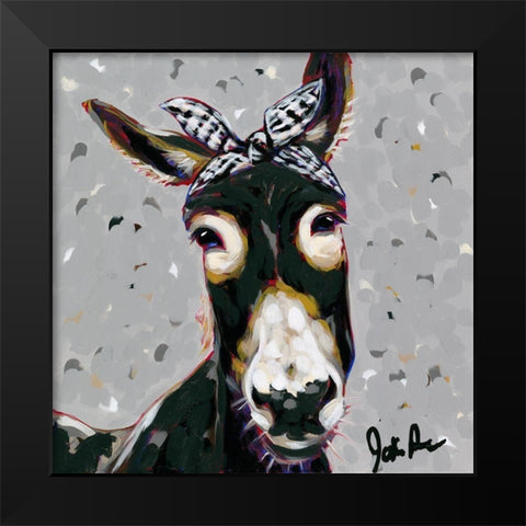 Farm  Pop-Donna Black Modern Wood Framed Art Print by Augustine, Jodi