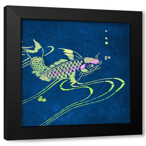 Koi  II Black Modern Wood Framed Art Print by Bay, Noah