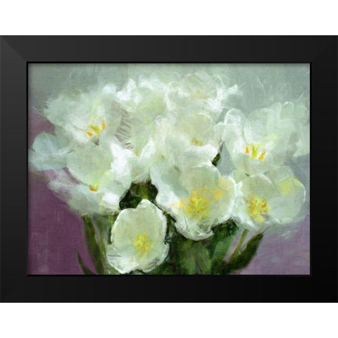Sunlit  Tulips Black Modern Wood Framed Art Print by Bay, Noah