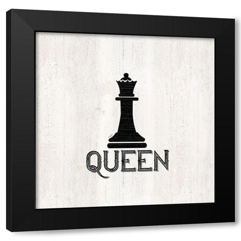 Chess Piece II-Queen Black Modern Wood Framed Art Print with Double Matting by Reed, Tara