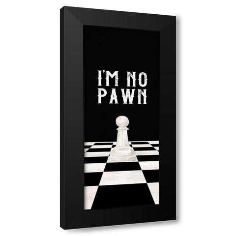 Rather be Playing Chess panel III-No Pawn Black Modern Wood Framed Art Print with Double Matting by Reed, Tara
