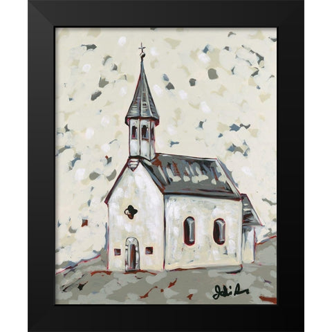 Here is the Steeple Black Modern Wood Framed Art Print by Augustine, Jodi