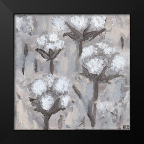 Cotton Stalks I Black Modern Wood Framed Art Print by Bryan, Kathleen
