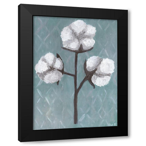 Cotton Stalks II Black Modern Wood Framed Art Print by Bryan, Kathleen