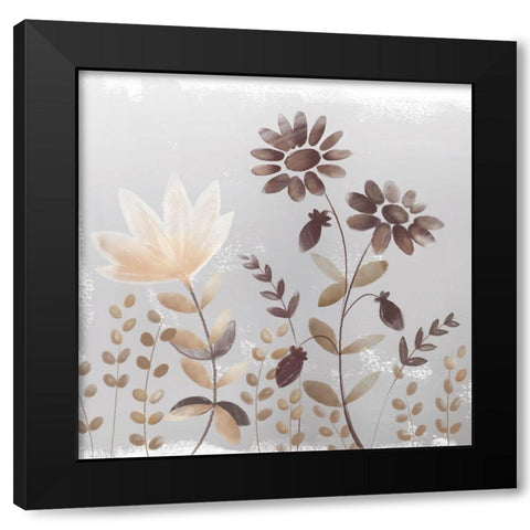 Soft Nature cream I Black Modern Wood Framed Art Print by Northern Lights