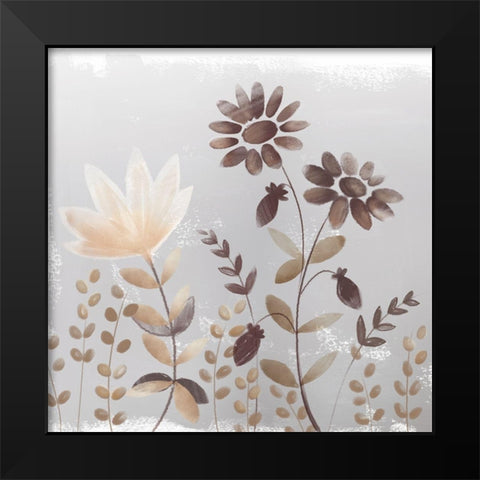 Soft Nature cream I Black Modern Wood Framed Art Print by Northern Lights