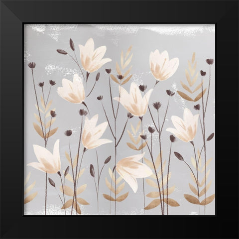 Soft Nature cream III Black Modern Wood Framed Art Print by Northern Lights