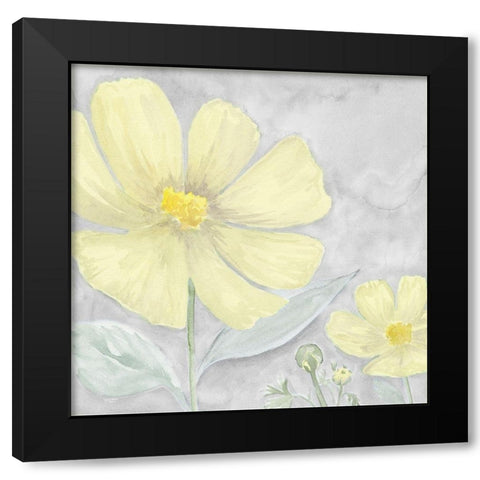 Peaceful Repose gray And yellow III Black Modern Wood Framed Art Print by Reed, Tara