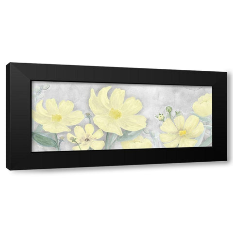 Peaceful Repose gray And yellow panel I Black Modern Wood Framed Art Print by Reed, Tara