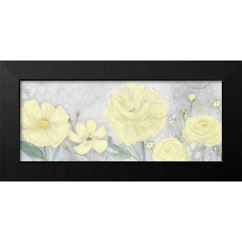 Peaceful Repose gray And yellow panel II Black Modern Wood Framed Art Print by Reed, Tara