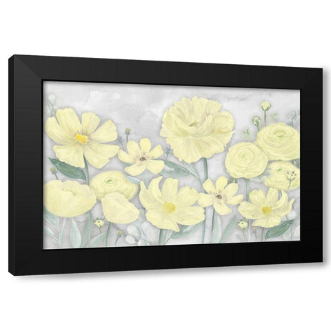 Peaceful Repose gray And yellow landscape Black Modern Wood Framed Art Print with Double Matting by Reed, Tara